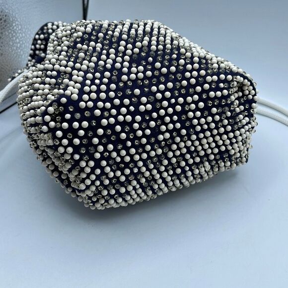 Vintage 70’s boho reversible drawstring bucket bag. - Picture 7 of 9